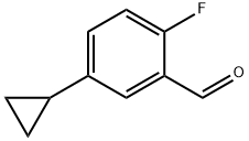 Benzaldehyde, 5-cyclopropyl-2-fluoro- Structure