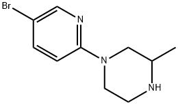 Piperazine, 1-(5-bromo-2-pyridinyl)-3-methyl- Structure