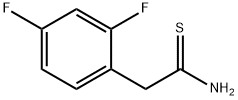 Benzeneethanethioamide, 2,4-difluoro- Structure