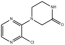 2-Piperazinone, 4-(3-chloro-2-pyrazinyl)- Structure