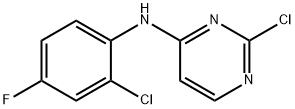 2-chloro-N-(2-chloro-4-fluorophenyl)pyrimidin-4-amine Structure