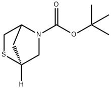 (1S,4S)-2-Thia-5-(t-butoxycarbonyl)-5-azabicyclo[2.2.1]heptane Structure