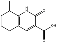 3-Quinolinecarboxylic acid, 1,2,5,6,7,8- hexahydro-8-methyl-2-oxo- 구조식 이미지
