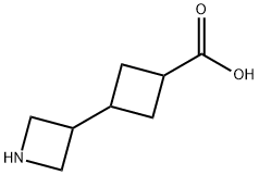 3-(azetidin-3-yl)cyclobutane-1-carboxylic acid Structure