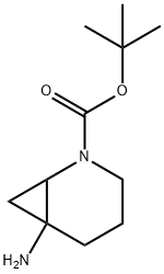 2-Azabicyclo[4.1.0]heptane-2-carboxylic acid, 6-amino-, 1,1-dimethylethyl ester Structure