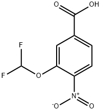 3-(Difluoromethoxy)-4-nitrobenzoic acid Structure