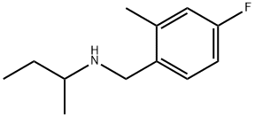 Benzenemethanamine, 4-fluoro-2-methyl-N-(1-methylpropyl)- Structure