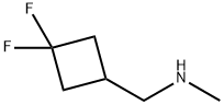 Cyclobutanemethanamine, 3,3-difluoro-N-methyl- Structure