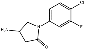 2-Pyrrolidinone, 4-amino-1-(4-chloro-3-fluorophenyl)- Structure