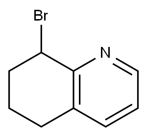 Quinoline, 8-bromo-5,6,7,8-tetrahydro- Structure