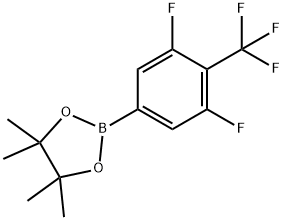 1,3,2-Dioxaborolane, 2-[3,5-difluoro-4-(trifluoromethyl)phenyl]-4,4,5,5-tetramethyl- 구조식 이미지