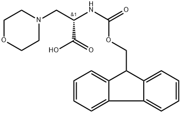 Fmoc-3-(1-Morpholinyl)-L-Ala-OH Structure
