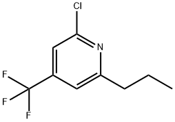 Pyridine, 2-chloro-6-propyl-4-(trifluoromethyl)- 구조식 이미지