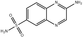 6-Quinoxalinesulfonamide, 2-amino- Structure