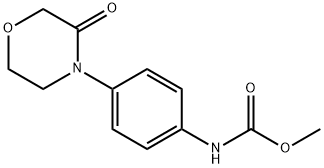 Carbamic acid, N-[4-(3-oxo-4-morpholinyl)phenyl]-, methyl ester Structure
