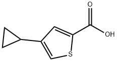 4-cyclopropylthiophene-2-carboxylic acid Structure