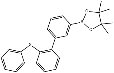 Dibenzothiophene, 4-[3-(4,4,5,5-tetramethyl-1,3,2-dioxaborolan-2-yl)phenyl]- Structure