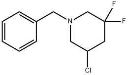 1-Benzyl-5-chloro-3,3-difluoro-piperidine Structure