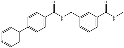 Benzamide, N-methyl-3-[[[4-(4-pyridinyl)benzoyl]amino]methyl]- 구조식 이미지