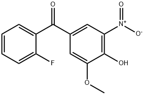 (2-Fluorophenyl)(4-hydroxy-3-methoxy-5-nitrophenyl)methanone Structure