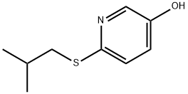 3-Pyridinol, 6-[(2-methylpropyl)thio]- Structure