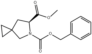 5-?Azaspiro[2.4]?heptane-?5,?6-?dicarboxylic acid, 6-?methyl 5-?(phenylmethyl) ester, (6S)?- 구조식 이미지