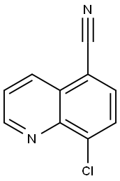 5-Quinolinecarbonitrile, 8-chloro- Structure