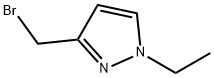 1H-Pyrazole, 3-(bromomethyl)-1-ethyl- Structure