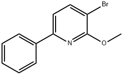 Pyridine, 3-bromo-2-methoxy-6-phenyl- 구조식 이미지