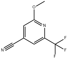 4-Pyridinecarbonitrile, 2-methoxy-6-(trifluoromethyl)- Structure