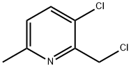 Pyridine, 3-chloro-2-(chloromethyl)-6-methyl- Structure