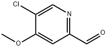 2-Pyridinecarboxaldehyde, 5-chloro-4-methoxy- Structure