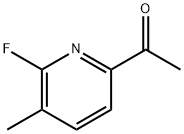 Ethanone, 1-(6-fluoro-5-methyl-2-pyridinyl)- Structure