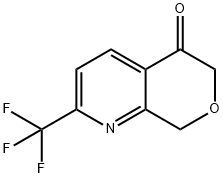 2-Trifluoromethyl-8H-pyrano[3,4-b]pyridin-5-one 구조식 이미지