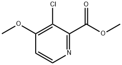 2-Pyridinecarboxylic acid, 3-chloro-4-methoxy-, methyl ester Structure