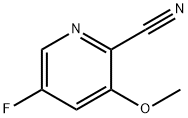 2-Pyridinecarbonitrile, 5-fluoro-3-methoxy- Structure