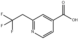 4-Pyridinecarboxylic acid, 2-(2,2,2-trifluoroethyl)- Structure
