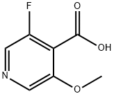 3-fluoro-5-methoxyisonicotinic acid Structure