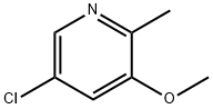 Pyridine, 5-chloro-3-methoxy-2-methyl- Structure