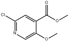 Methyl 2-chloro-5-methoxyisonicotinate 구조식 이미지