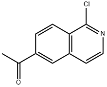 Ethanone, 1-(1-chloro-6-isoquinolinyl)- Structure