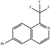 6-Bromo-1-(trifluoromethyl)isoquinoline 구조식 이미지