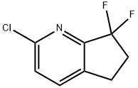 2-Chloro-7,7-difluoro-6,7-dihydro-5H-cyclopenta[b]pyridine Structure