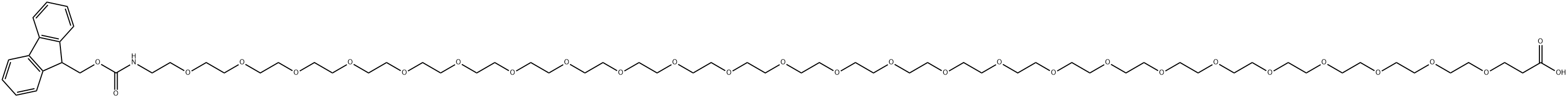 Fmoc-N-amido-peg25-acid Structure