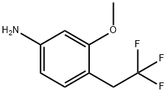 Benzenamine, 3-methoxy-4-(2,2,2-trifluoroethyl)- Structure