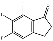 1H-Inden-1-one, 5,6,7-trifluoro-2,3-dihydro- Structure