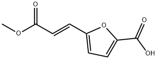 2-Furancarboxylic acid, 5-(3-methoxy-3-oxo-1-propenyl)-, (E)- (9CI) 구조식 이미지