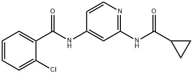 1258295-27-0 2-chloro-N-(2-(cyclopropanecarboxamido)pyridin-4-yl)benzamide