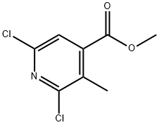 Methyl 2,6-dichloro-3-methylisonicotinate Structure