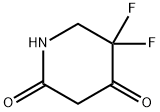 2,4-Piperidinedione, 5,5-difluoro- Structure